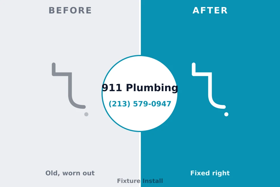 Before and after: plumbing company Bawcomville, LA
